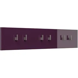 Garderobe Emotion 6 Haken 100x20 cm Brombeer