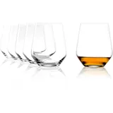 Stölzle Whiskyglas Quatrophil whiskygläser 6er-Set I 370ml Whisky Tumbler in zeitlosem Design I spülmaschinengeeignete & stabile Whiskybecher I Whisky Kristallbecher aus bleifreiem Kristallglas