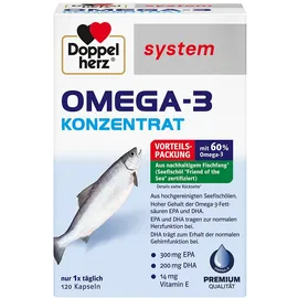 Doppelherz System Omega-3 Konzentrat Kapseln 120 St.