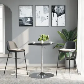 vidaXL Bartisch 60 x 60 x 90 cm Schwarz