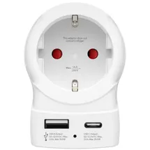 Hama Reiseadapter 20 W Weiß 1 St.