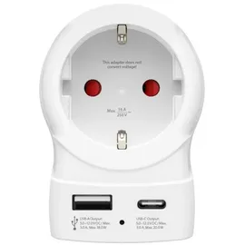 Hama Reiseadapter 20 W Weiß 1 St.