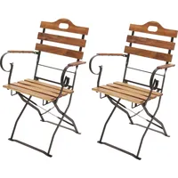 MCW J40 Biergartenstuhl 55 x 49 x 88 cm natur 2er Set