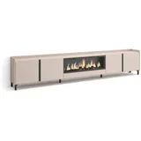 SKRAUT HOME Lowboard 315x61 cm Beige Holzwerkstoff