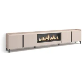 SKRAUT HOME Lowboard 315x61 cm Beige Holzwerkstoff