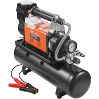 Vevor 12-V-Hochleistungsluftkompressor mit 6-l-Tank-Kit, tragbarer 6,35-CFM-Reifenfüller, 150-PSI-Offroad-Luftkompressor mit digitalem