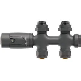 Aquabad® Multiblock Heizkörperthermostat 50mm Mittelanschluss Anthrazit