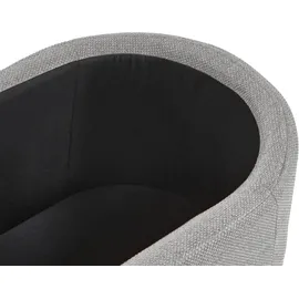 Beliani Polsterbank Hayward Hellgrau 98 x 40 x 48 cm
