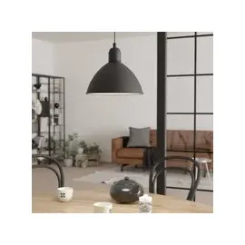 EGLO Priddy 1-flg. Ø 30,5 cm rund schwarz-weiß