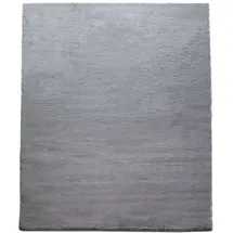 TT Home Teppich Schlafzimmer Kunstfell Flauschig Kaninchenfell Imitat In Dunkelgrau, Größe:120x160 cm