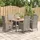 vidaXL Garten-Essgruppe 7-tlg. Grau
