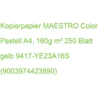 Mondi Maestro Color Kopierpapier A4 160g 250Bl gelb 9417-YE23A16S