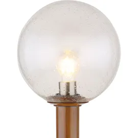 GLOBO Außenleuchte Aluminium Glas 25x100 cm 1xE27 braun
