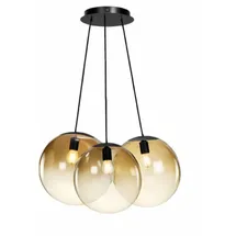 s.luce Orb Cluster 3-flg. 30 cm Rund Gold Verlauf/Schwarz