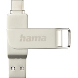 Hama C-Rotate Pro 256 GB USB Type-A / USB Type-C 3.2 Gen 1 (3.1 Gen 1) Silber