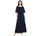 Jumpsuit aus fließendem Stoff Dunkelblau 38