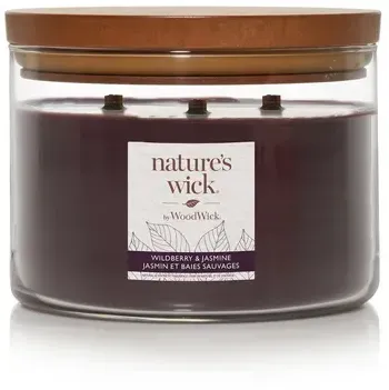 nature's wick 3-Docht Wildberry & Jasmine - mehrfarbig