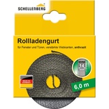 Schellenberg 46010 Rolladengurt 14 mm x 6,0 m anthrazit