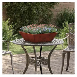 vidaXL Pflanzer 50 x 50 x 15 cm Rostig