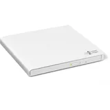 Hitachi Hitachi-LG GP57 Externer Portabler Super-Multi DVD-Brenner, Ultra Slim, USB 2.0, DVD+/-RW, CD-RW, DVD-ROM/RAM kompatibel, TV-Anschluss, Windows 10 & Mac OS kompatibel, Weiß