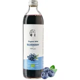 LOOV Bio Wildheidelbeersaft, 500 ml, aus nordischen Wäldern, hoher Gehalt an Antioxidantien, 100% direkt gepresste Heidelbeeren, nicht aus Konzentrat, ohne Wasser- und Zuckerzusatz