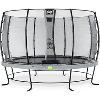 EXIT TOYS Elegant Trampolin 366 cm inkl. Economy Sicherheitsnetz grau