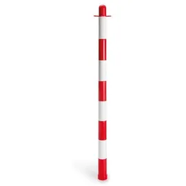 Perel Rot/weißer Kunststoffpfosten ohne Sockel