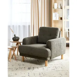 Beliani Sessel TUVE Cord 72 x 71 x 70 cm Dunkelgrün