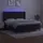 vidaXL Boxspringbett mit Matratze & LED Schwarz 180x200 cm Samt
