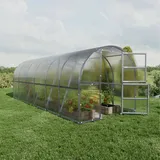 klasika greenhouses Klasika Gewächshaus Verzinkt Transparent HKP 4 mm 18 m2
