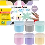 Eberhard Faber EFA Color Pastell Fingerfarben farbsortiert 6x 40,0 ml