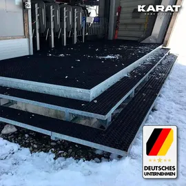 karat homeliving Ringgummimatte 100 x 200 cm schwarz