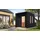 Karibu Laguna inkl. 9 kW Bio-Kombiofen + int. Steuerung + Dachkranz