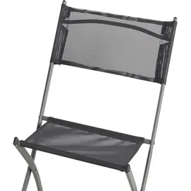 Mojawo 3tlg Bistroset Gartenmöbelset Outdoormöbel Balkon klappbar Farbauswahl - Grau