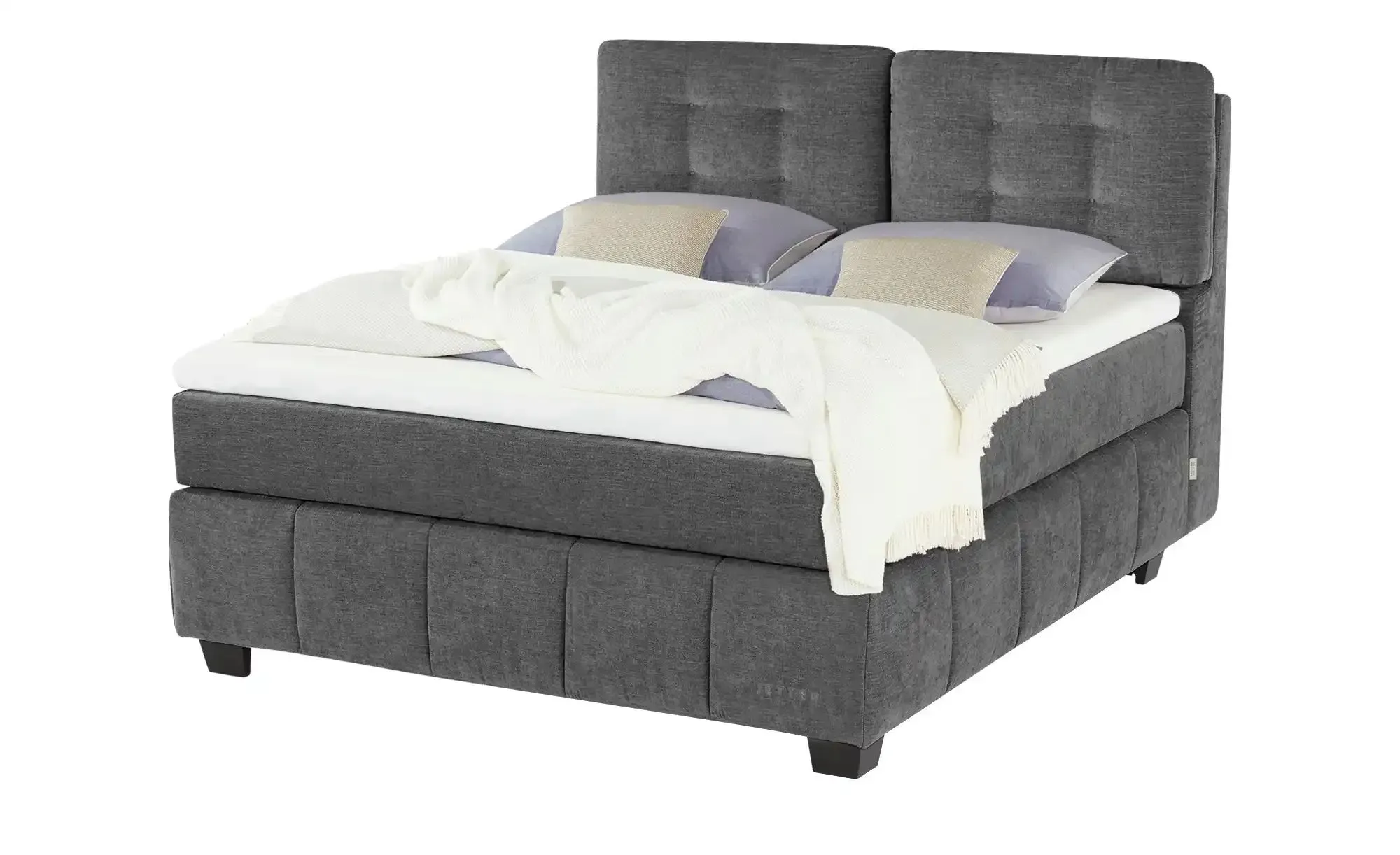 Jette Home Boxspringbett  Jette Pillow , grau , Maße (cm): B: 182 H: 140,5
