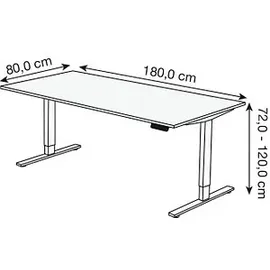 Kerkmann Schreibtisch Move 3 lichtgrau / Weiß