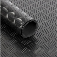 Floordirekt Bodenschutzmatte Gummiläufer "Karo", viele Größen, aus SBR-Gummi, Läufer 100 cm x 300 cm