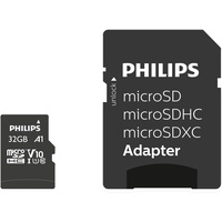 Philips microSDHC Ultra Speed 32GB Class 10 UHS-I + SD-Adapter