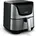 AeroVital Deluxe Heißluftfritteuse 5 4L Airfryer 1700W Touch-Display 8 Programme Antihaftbeschichtung Grillrost Pizzablech Cooltouch-Gehäuse Timer Temperaturkontrolle Edelstahl