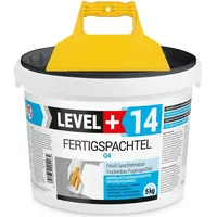 LEVEL+ Fertigspachtel Spachtelmasse L+14 - 5KG + Glattspachtel