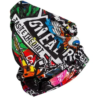 O'Neal O‘NEAL | Halstuch Schlauch-Schal | Mountainbike Motocross Motorrad | Ungesäumt, Bequemes Material, elastischer Stoff | Neckwarmer Crank | Unisex | Schwarz Multi | Einheitsgröße