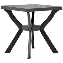 vidaXL Bistrotisch Anthrazit 70x70x72 cm Kunststoff
