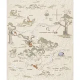 KOMAR Vliesfototapete Winnie Pooh Map 200 x 240 cm