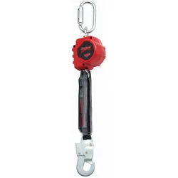 3M PROTECTA Höhensicherungsgerät Rebel, Länge: 1,8 m, Gurtband, Kunststoffgehäuse,  Drehwirbel am Gehäuse, Tri-Lok Karabiner am Gehäuse: Öffnung 17 mm, Stahl; Automatik Karabiner am Seil: Öffnungsweite 17 mm, verzinkter Stahl