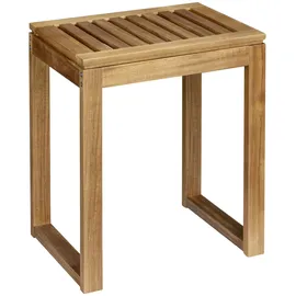Wenko Badhocker Mod. Fondi aus massivem Akazienholz 60 x 39 x 30 cm braun