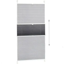 Relaxdays Plissee grau 90,0 x 210,0 cm