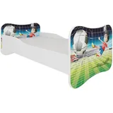 Feldmann-Wohnen Kinderbett Gonzalo 80 x 160 cm Holz blau-weiß