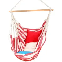 Denana Hängestuhl Hängesessel Náutica Vermelha aus 100 % Baumwolle