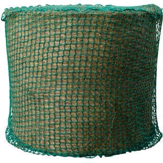 Kerbl Heunetz für Rundballen Maschenweite 4,5 x 4,5 cm, ø 150 cm Farbe grün, engmaschiges Futternetz, für Pferde, Verlängerung der Fresszeiten) 321603