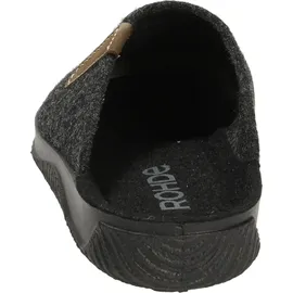 ROHDE Damen, Frauen, Pantoletten, Slipper,Sandalen,Freizeitschuhe,Schlupfschuhe,schluepfschuhe,Slipper,Slides,Slip-ons,Mules,ANTHRAZIT,41 EU - 41 EU
